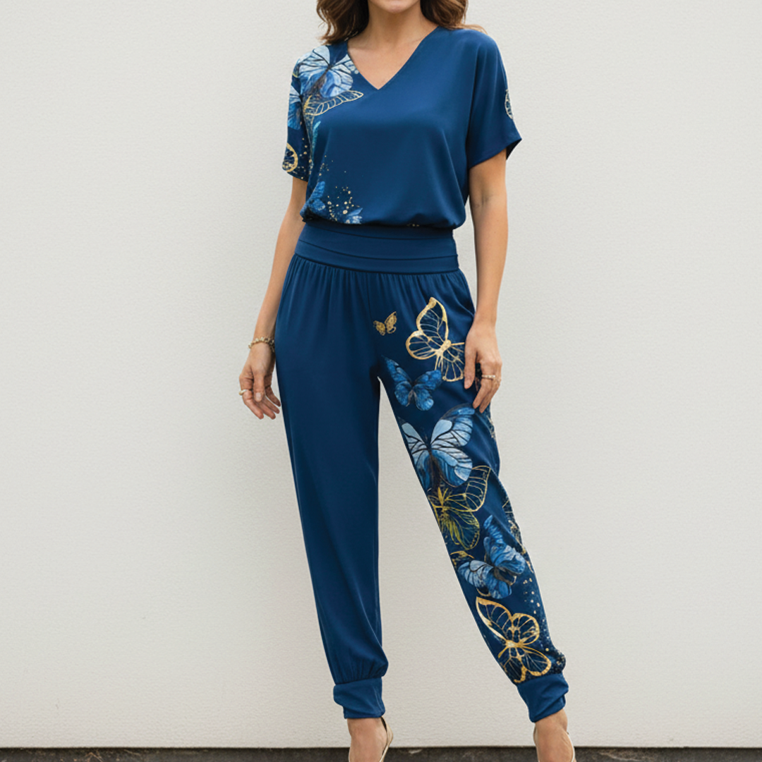 Women's Cute Top and Pant Outfit Set