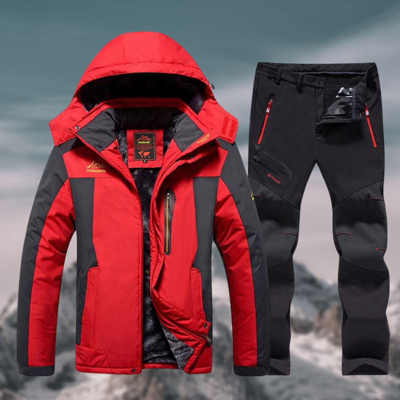Men's Waterproof Winter Jacket And Pants Set