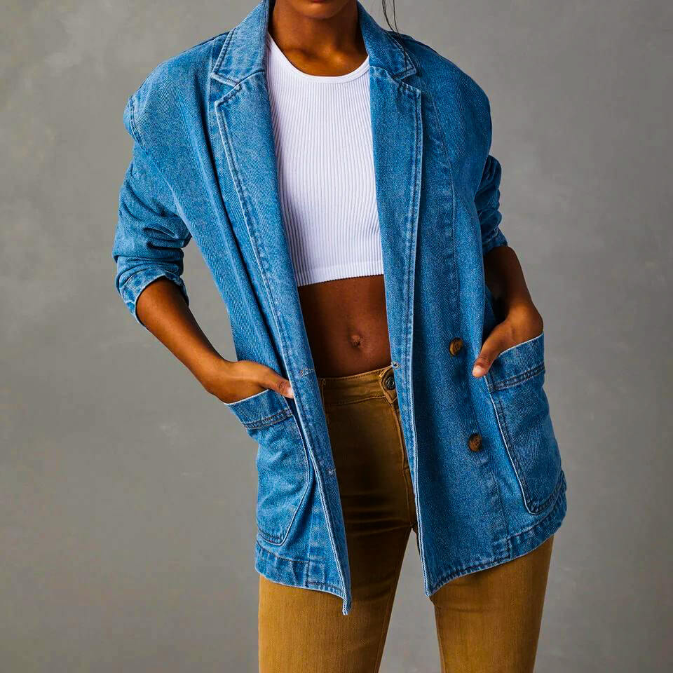 Classic Dark Wash Jeans Jacket