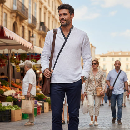 Men's V Neck Shirt Lightweight