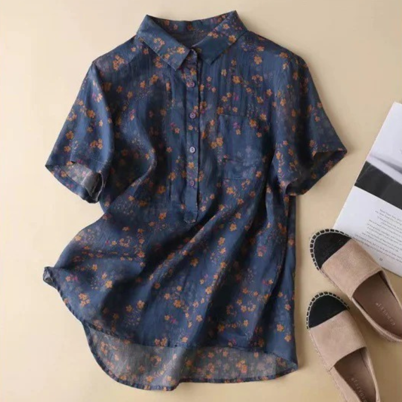 Women's Pretty Floral Button Shirt