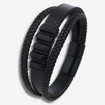 Men's Leather Bracelet Modern Timeless Design