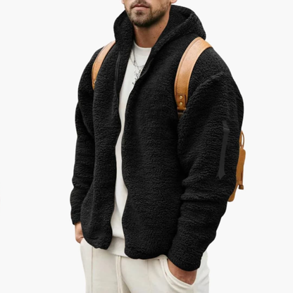 Men's Fleece Hooded Full Zip Jacket