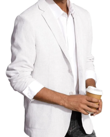 Linen Summer Blazer Breathable Beige