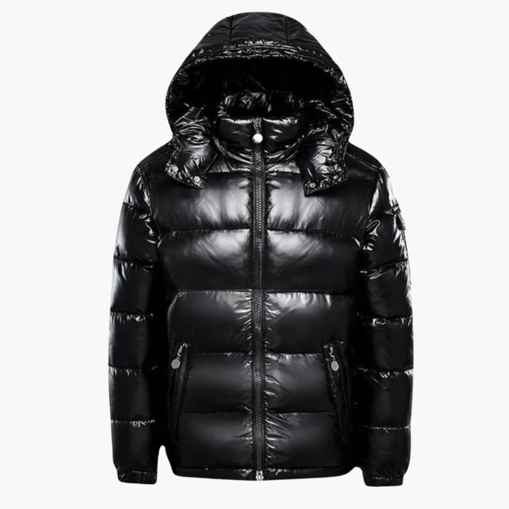 Unisex Puffer Jacket With Hood - VibreMode