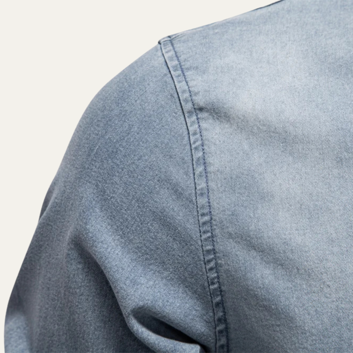 Mens Slim Fit Denim Cowboy Shirt