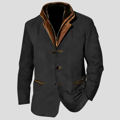 Men's Contrast Collar Jacket