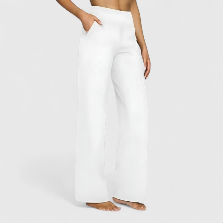 Comfortable High Waisted Wide Leg Women's Pants
