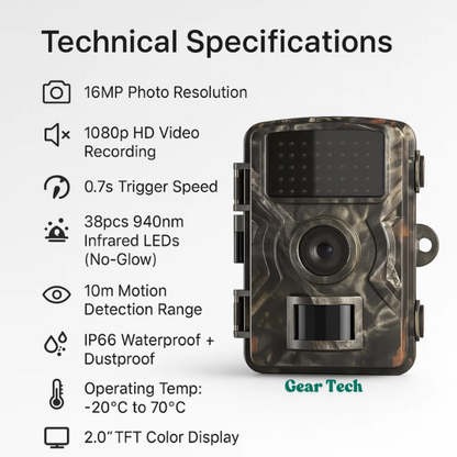 Wildlife Night Vision Trail Camera