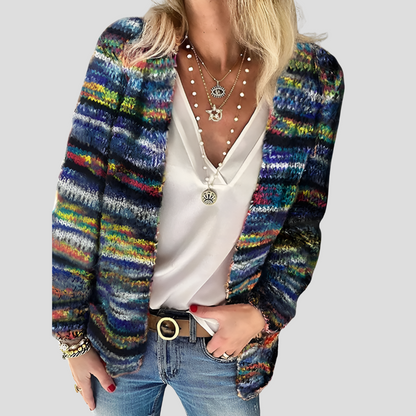 Women's Knitted Colorful Cardigan