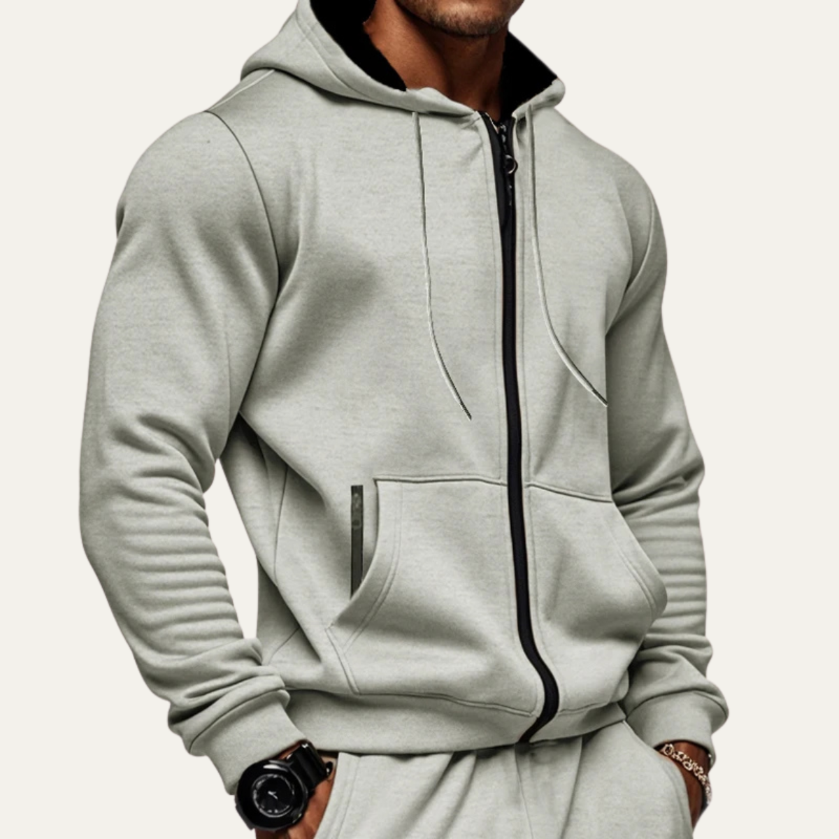 Lerici Men's Warm Zip Hoodie Jacket