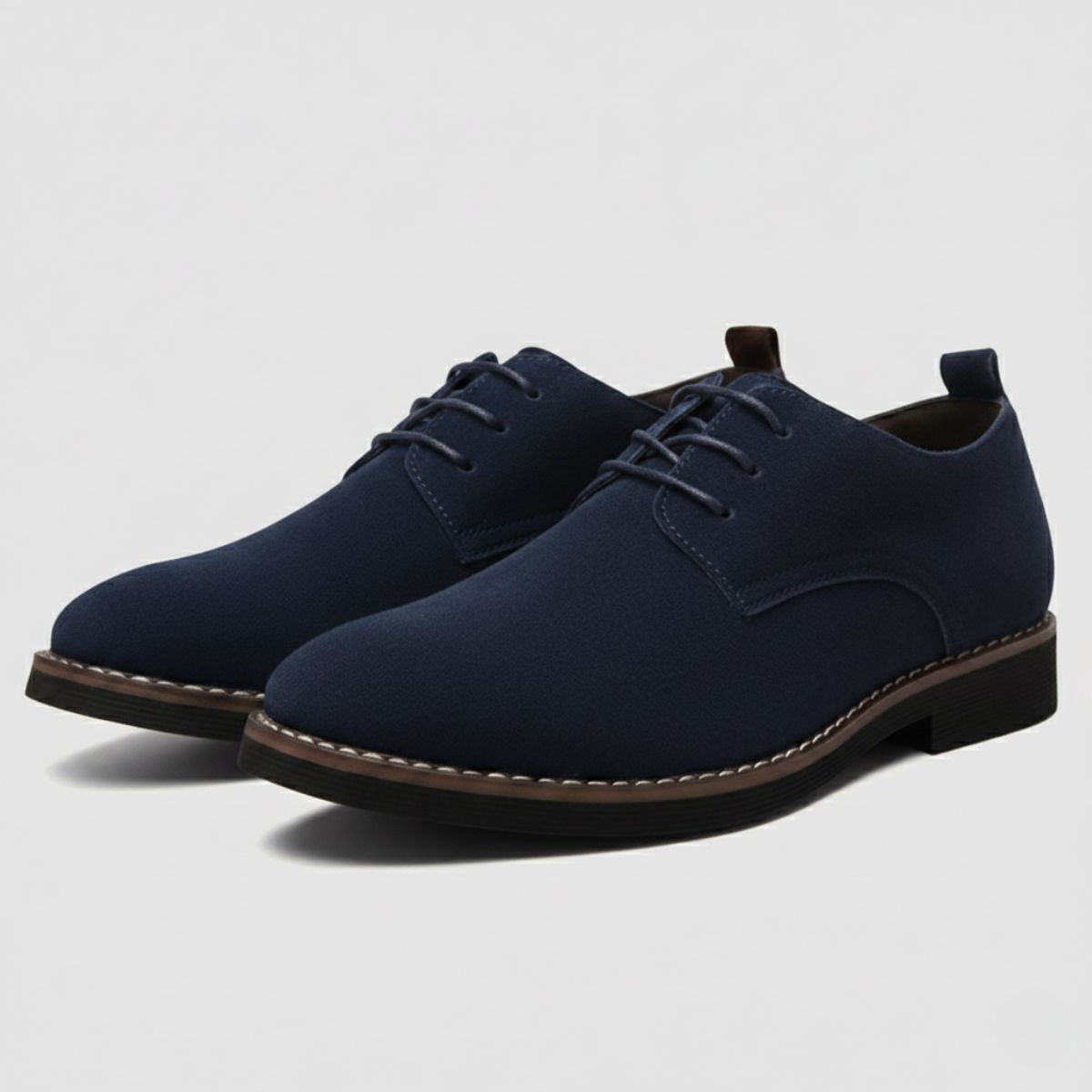 Men's Suede Dress Shoes Elegant Brown