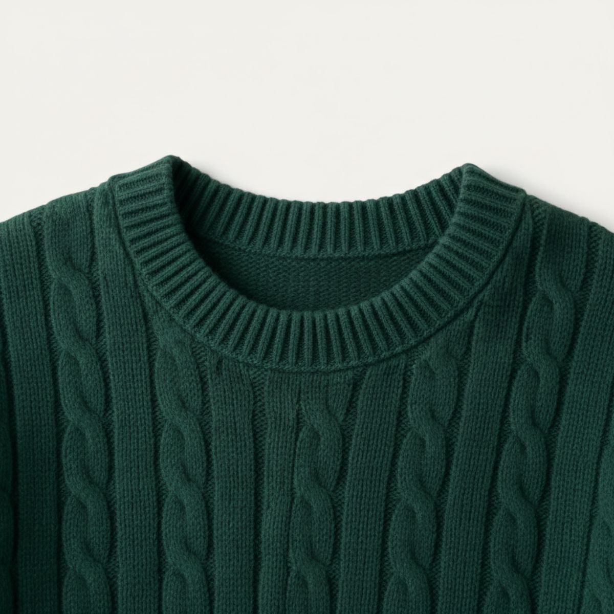Men's Merino Wool Knit Sweater Green