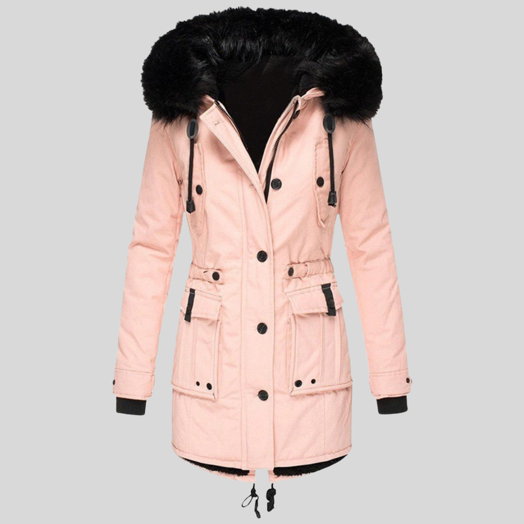 Women's Hooded Winter Coat With Pockets