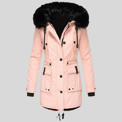 Women's Hooded Winter Coat With Pockets