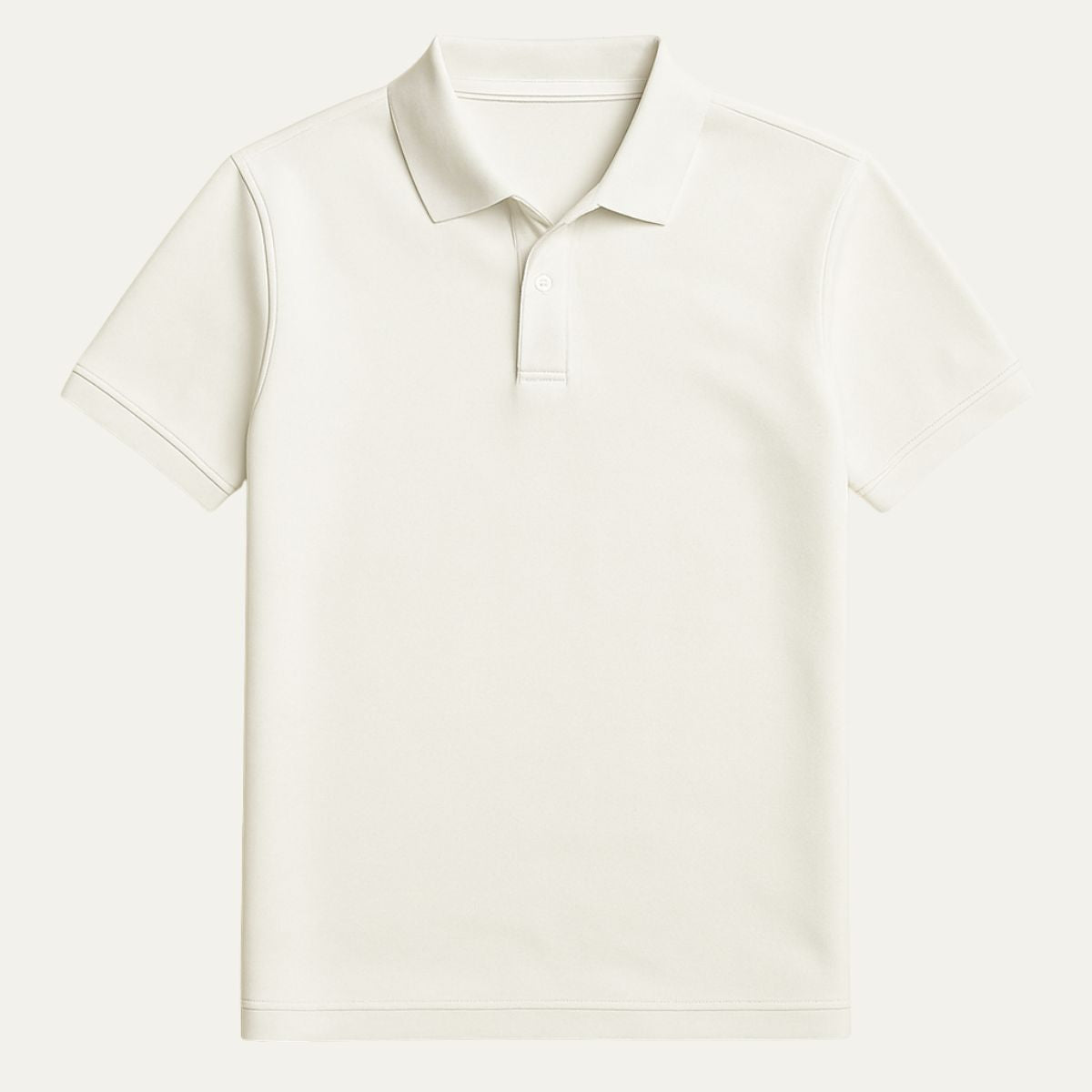 Men's White Polo Shirt Cotton Classic Fit