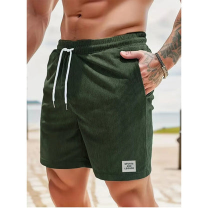 Men's Corduroy Casual Shorts