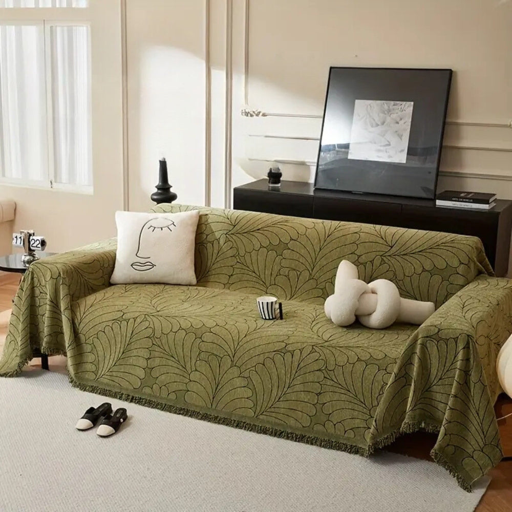 Reversible Sofa Cover Floral Design