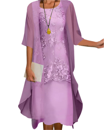 Elegant Lightweight Floral Midi Dress