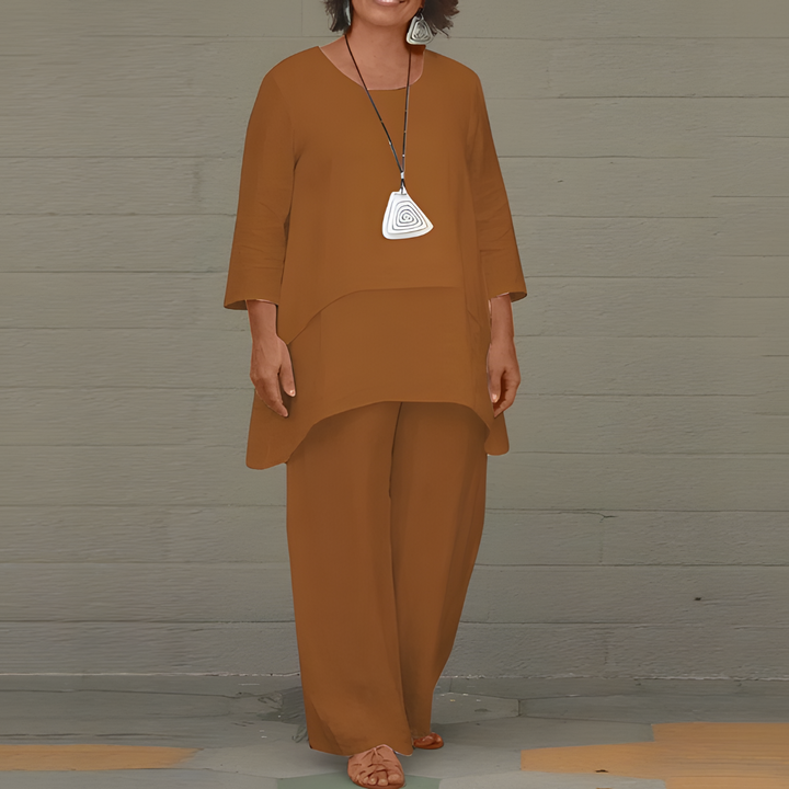 Women's 2-Piece Linen Suit