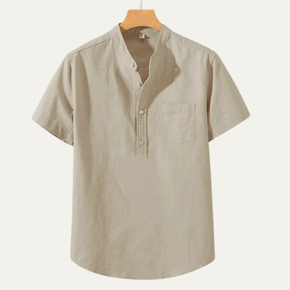 Mens Lightweight Cotton Linen Shirt