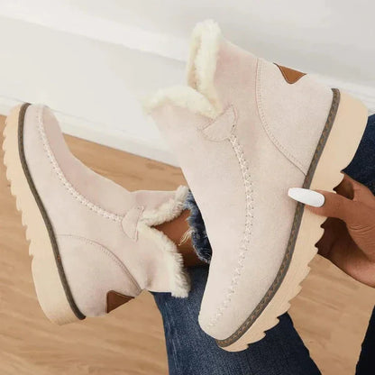 Chloe | Ladies Insulated Faux Fur Ankle Boot
