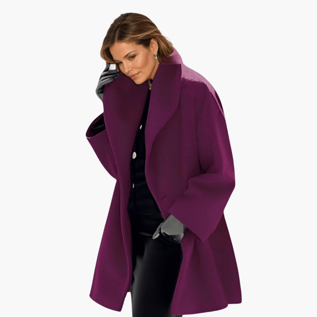 Women's Long Sleeve Wide Collar Jacket