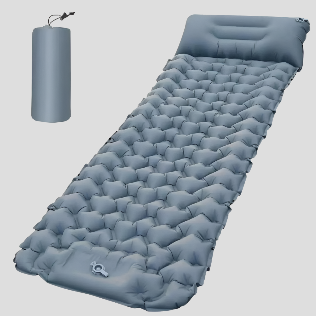 Inflatable Air Mattress With Built-In Pillow
