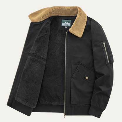 Men's Sherpa Lined Bomber Jacket