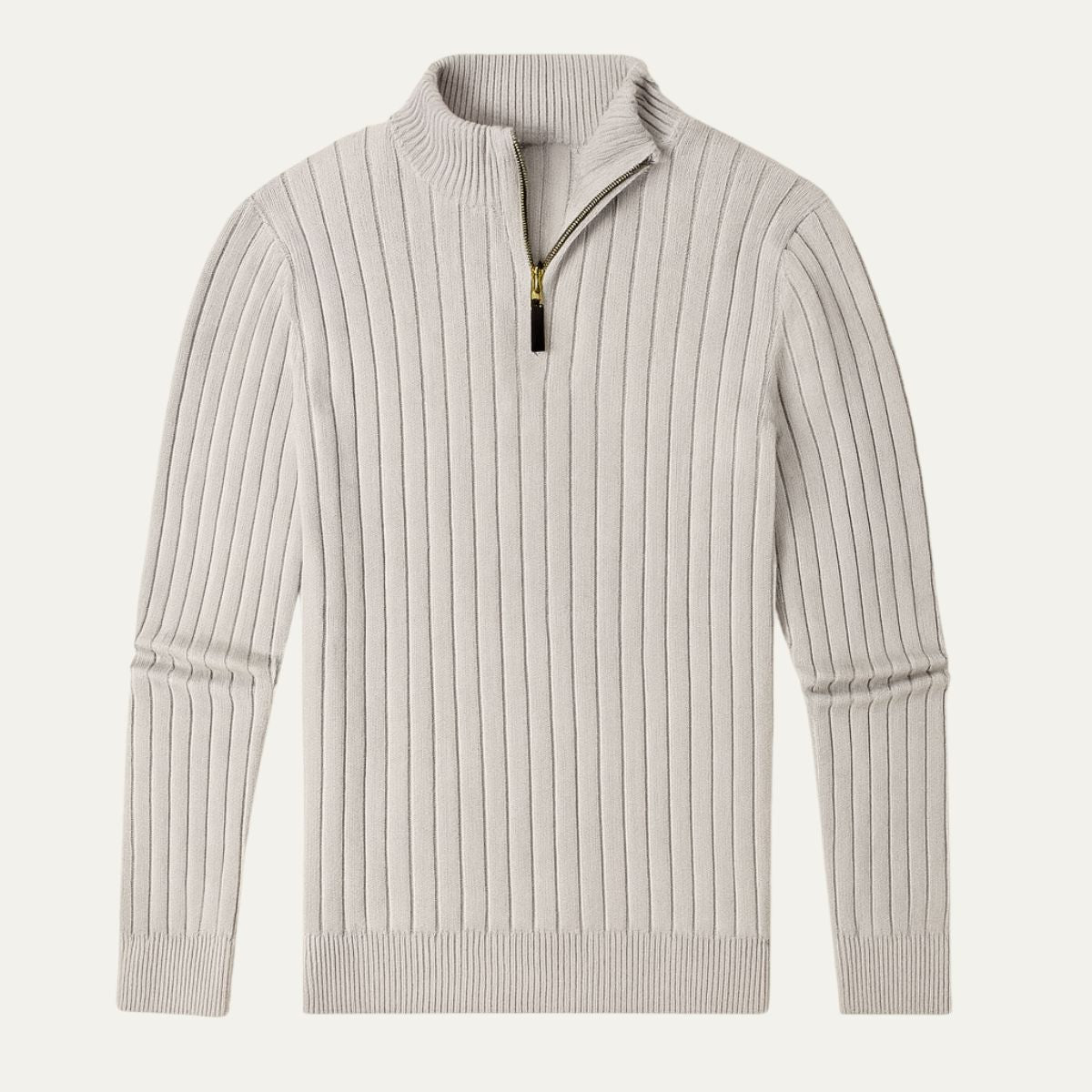 Men's Quarter Zip Sweater Old Money - VibreMode