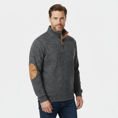 Men's Knitted Sweater Elbow Patches Heritage