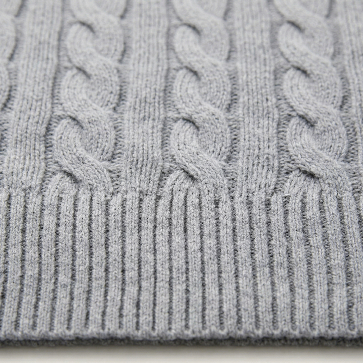 Men's Cable Knit Quarter Zip Sweater High Neck