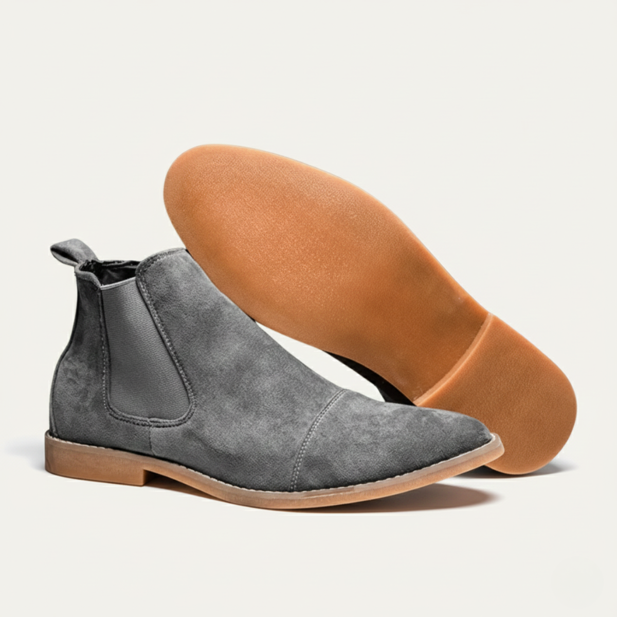 Men's Suede Chelsea Boots Classic Slip On