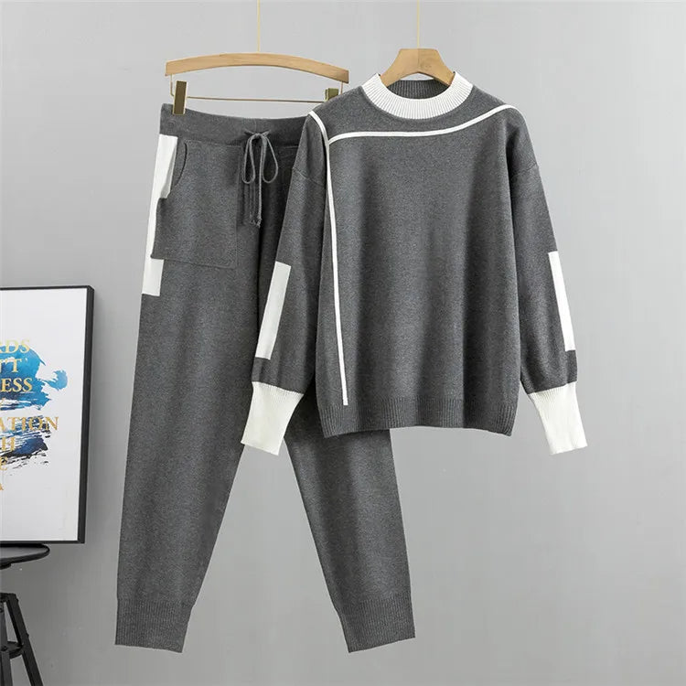Women's Warm Knitted 2-Piece Set