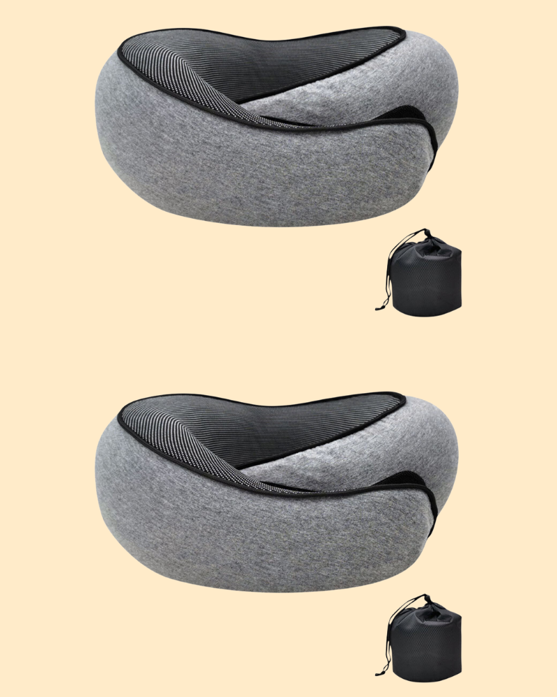 Ergonomic Memory Foam Travel Neck Pillow