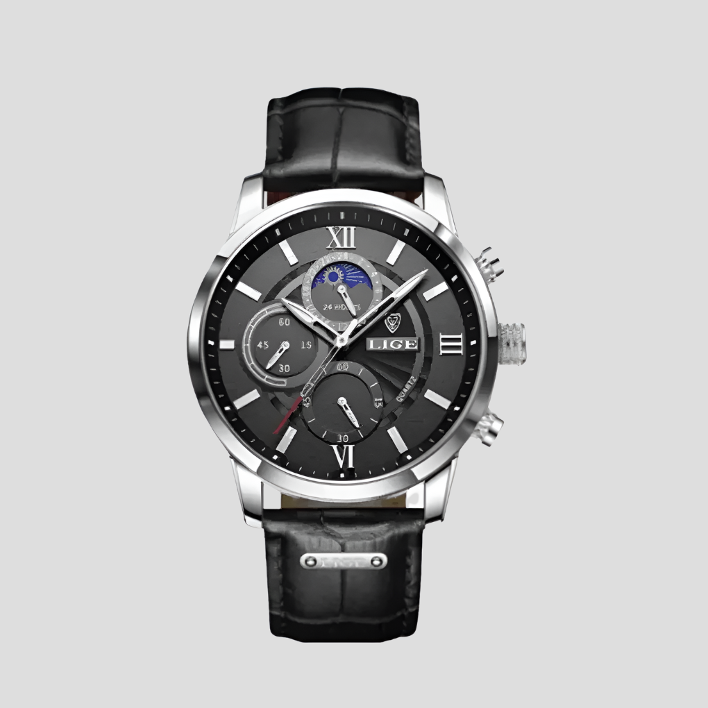 Men's Classic Watch 42mm Leather Strap