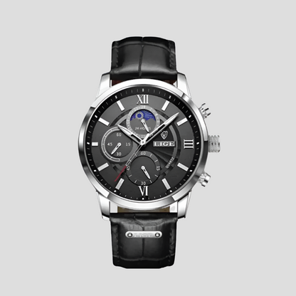 Men's Classic Watch 42mm Leather Strap