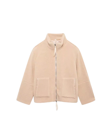Oversized Sherpa Fleece Jacket Ultra Soft For Cold Weather