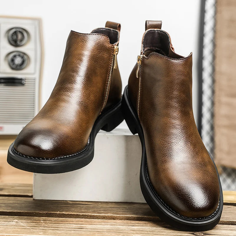 Men's Chelsea Boots Vintage Leather