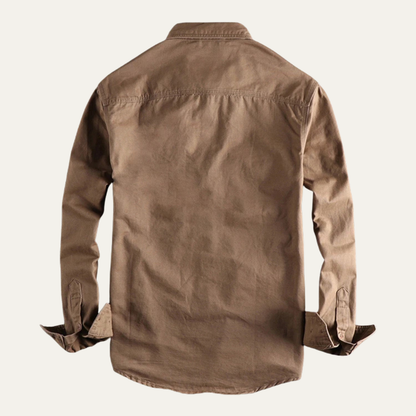 Men's Utility Shirt Jacket Vintage Washed Casual