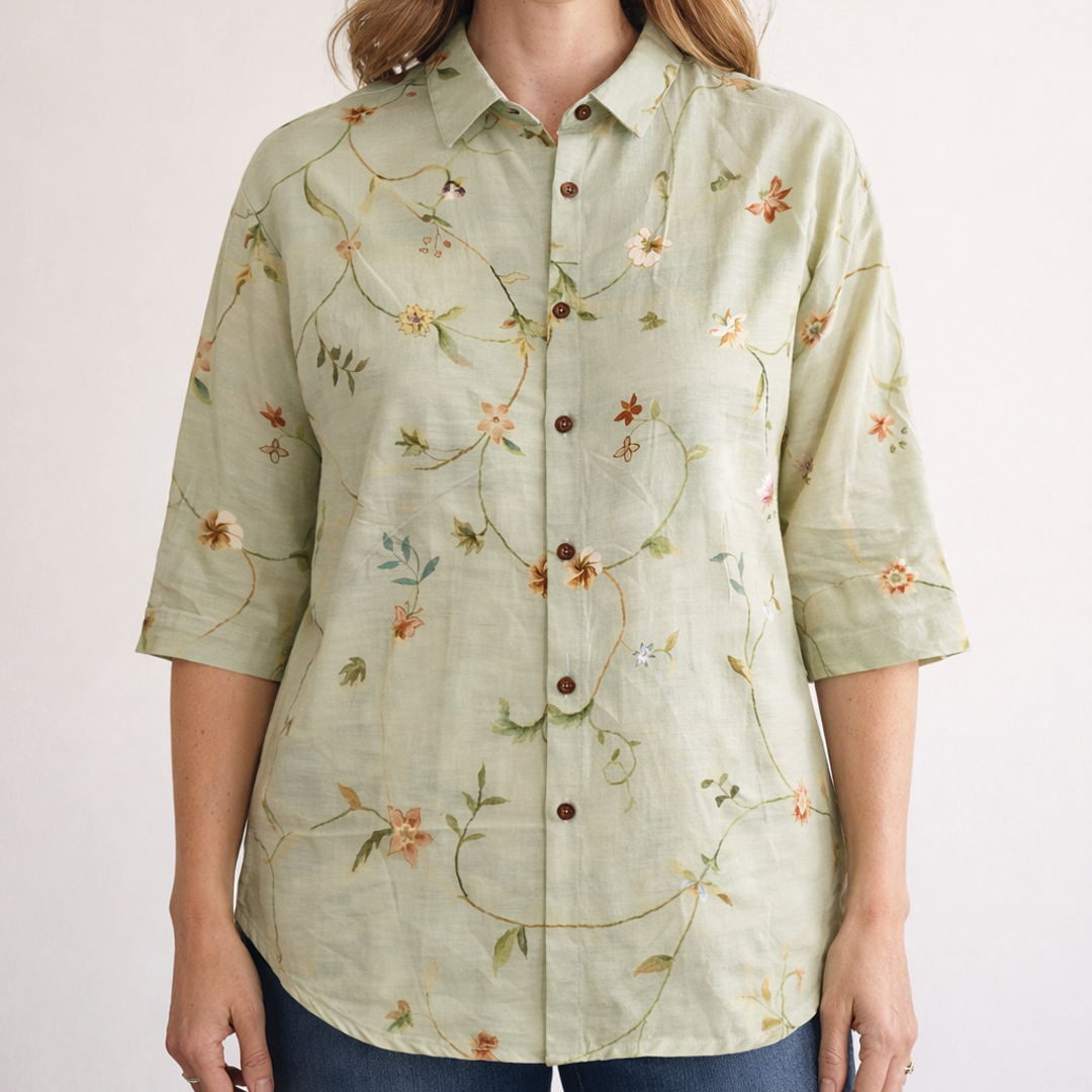 Classic Casual Short Sleeve Blouse - VibreMode