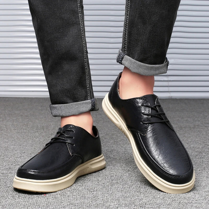 Alderwood Men's Leather Sneakers Lace Up Comfortable