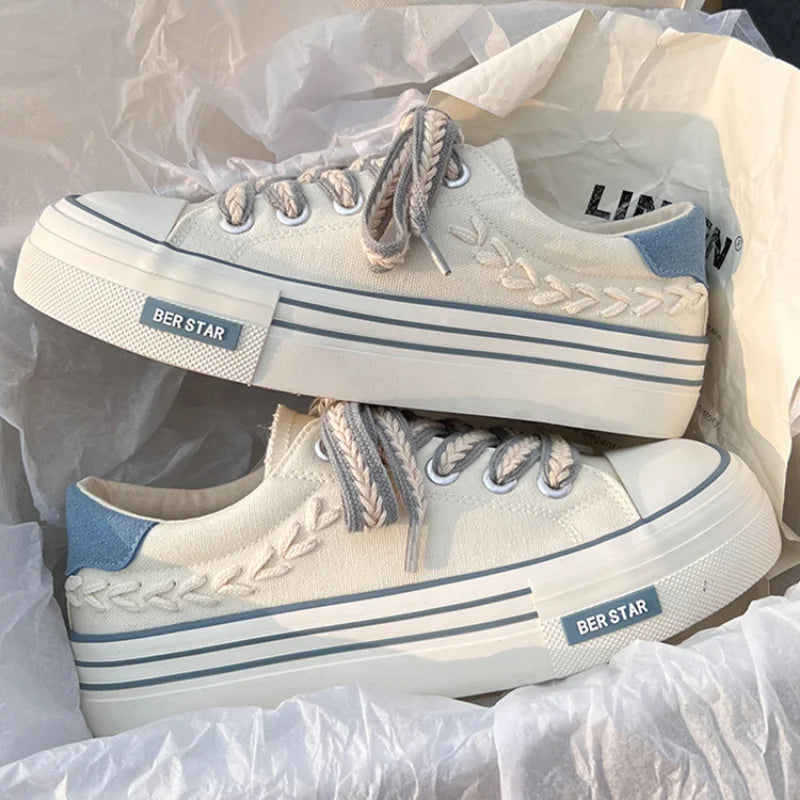 Women's Platform Canvas Sneakers