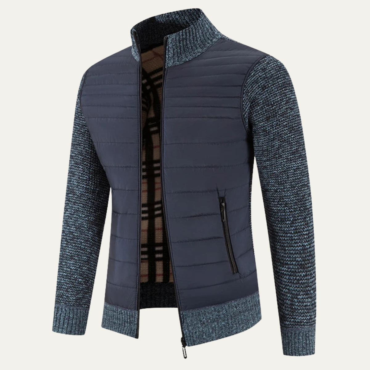 Men's Padded Stand Collar Winter Jacket