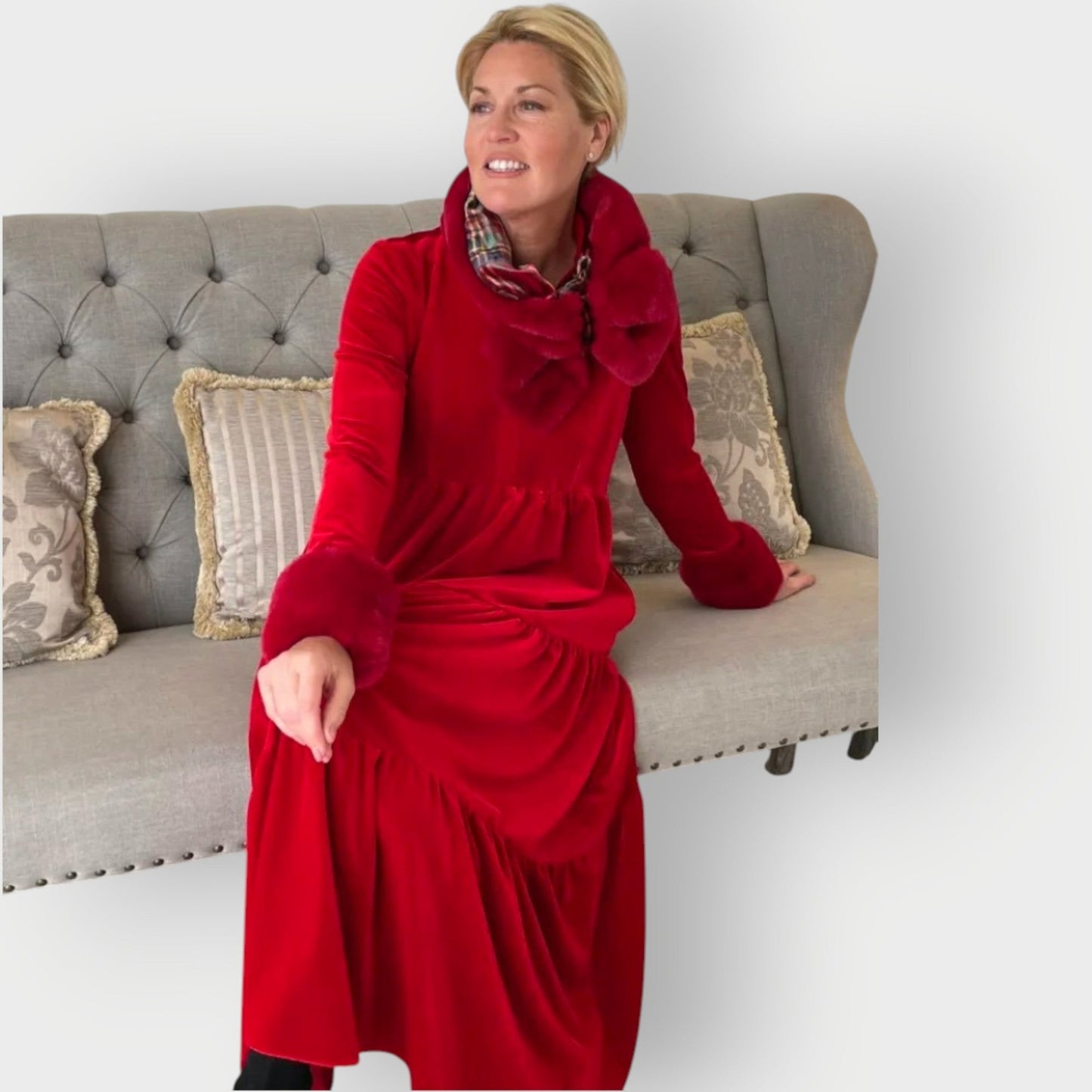 Luxurious Velvet Evening Dress