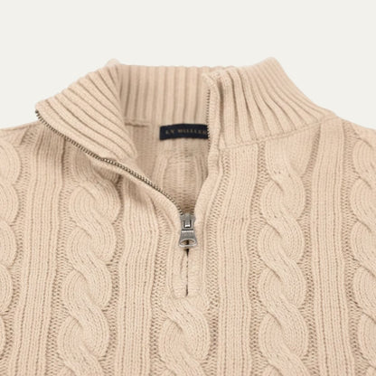 Men's Merino Wool Half Zip Sweater