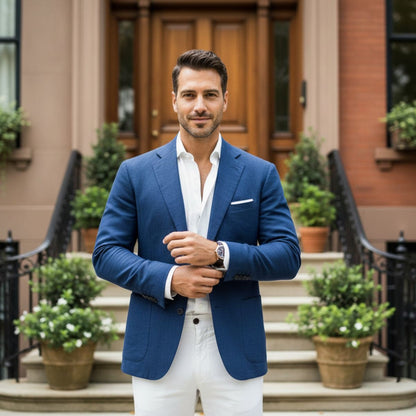 Men's Slim Fit Blazer Suit Lightweight
