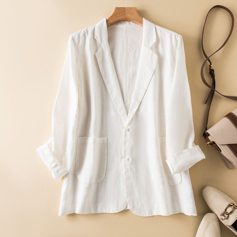 Luxury Cotton Blend Women's Blazer