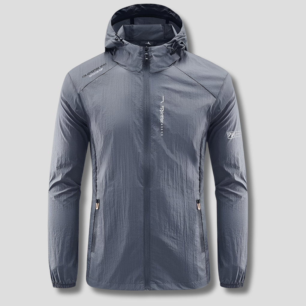 Men's Hooded Summer Jacket Lightweight Windproof