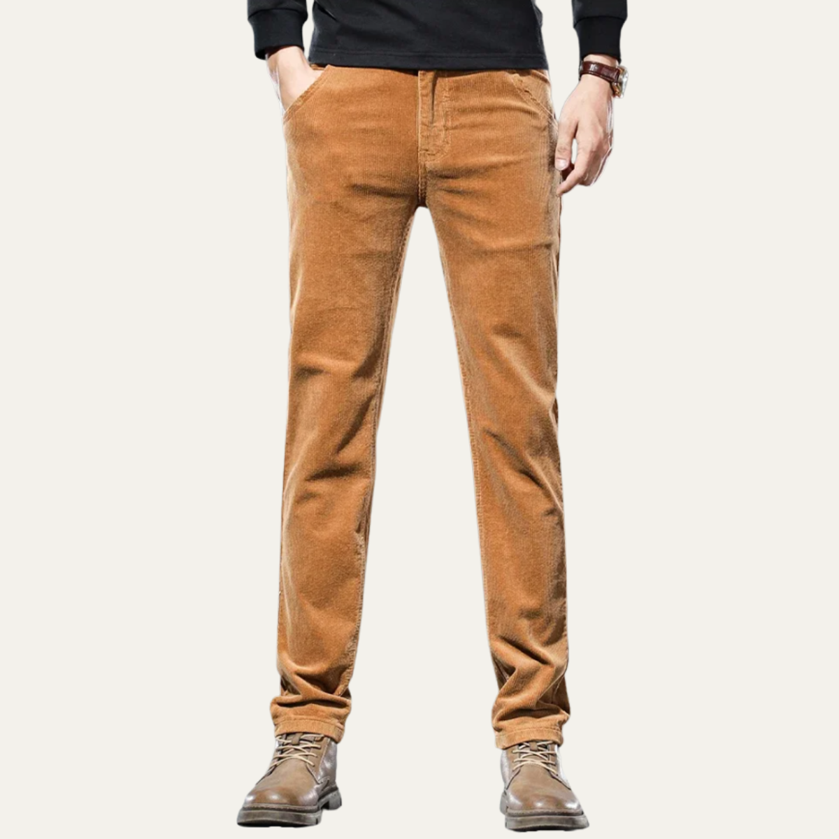 Men's Slim Fit Corduroy Casual Pants